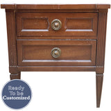 24" Unfinished 2 Drawer American Of Martinsville Vintage Single Nightstand #08997