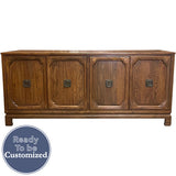 71.5" Unfinished 4 Door Davis Vintage Buffet #08940