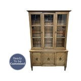 44" Unfinished 5 Door Century Vintage Hutch #08373