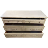 46" Unfinished 6 Drawer Thomasville Vintage Bamboo Style Dresser #08531