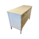 46" Unfinished 6 Drawer Thomasville Vintage Bamboo Style Dresser #08531