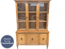 Load image into Gallery viewer, 50&quot; Unfinished 5 Door Vintage Hutch #08546
