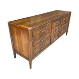 72" Unfinished 9 Drawer Vintage Dresser #08541
