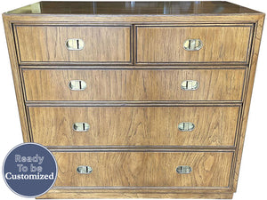 33" Unfinished 5 Drawer Drexel Vintage Dresser #08547