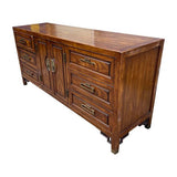 66" Unfinished 6 Drawer 2 Door Vintage Buffet #08550