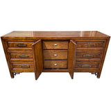 66" Unfinished 6 Drawer 2 Door Vintage Buffet #08550