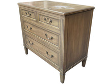 Load image into Gallery viewer, 35.5&quot; Unfinished 4 Drawer Heritage Vintage Dresser #08591
