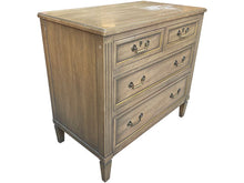 Load image into Gallery viewer, 35.5&quot; Unfinished 4 Drawer Heritage Vintage Dresser #08591
