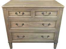 Load image into Gallery viewer, 35.5&quot; Unfinished 4 Drawer Heritage Vintage Dresser #08592
