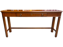 Load image into Gallery viewer, 56&quot; Unfinished 1 Drawer Drexel Vintage Console Table #08606
