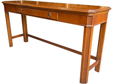 Load image into Gallery viewer, 56&quot; Unfinished 1 Drawer Drexel Vintage Console Table #08606
