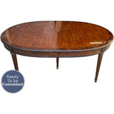 76"-136" Extendable Unfinished Vintage Dining Table #08612