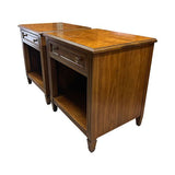 22" Unfinished 1 Drawer Kindel Vintage Nightstand Set of 2 #08623