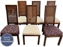 Load image into Gallery viewer, 19&quot; Unfinished Vintage Chair Set of 6 #08247
