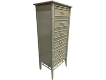 Load image into Gallery viewer, 24&quot; Finished 6 Drawer Thomasville Vintage Bamboo Style Tallboy #08314
