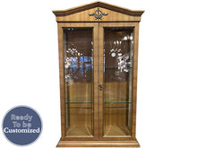 Load image into Gallery viewer, 28.25&quot; Unfinished 2 Door Vintage Hutch Top #08627
