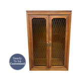 31" Unfinished 2 Door Vintage Hutch Top #08628