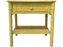 Load image into Gallery viewer, 24&quot; Unfinished 1 Drawer Vintage Bamboo Style Single Nightstand #08632
