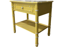 Load image into Gallery viewer, 24&quot; Unfinished 1 Drawer Vintage Bamboo Style Single Nightstand #08632
