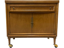 Load image into Gallery viewer, 36&quot; Unfinished 2 Door 1 Drawer Vintage Bar Cart #08634
