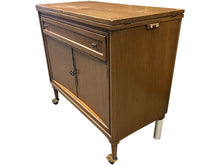 Load image into Gallery viewer, 36&quot; Unfinished 2 Door 1 Drawer Vintage Bar Cart #08634
