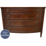 42" Unfinished 4 Drawer Vintage Dresser #08642