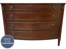 Load image into Gallery viewer, 42&quot; Unfinished 4 Drawer Vintage Dresser #08642
