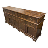 88" Unfinished 8 Drawer 5 Door Vintage Buffet #08644