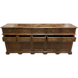 88" Unfinished 8 Drawer 5 Door Vintage Buffet #08644