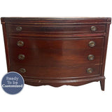 47" Unfinished 4 Drawer Vintage Dresser #08653