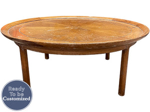 40" Unfinished Vintage Table #08654