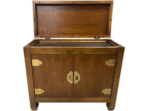 29" Unfinished 2 Door Vintage Single Nightstand  #08655