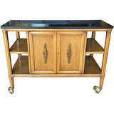 40" Finished 2 Door Tomlinson Vintage Bar Cart #08668