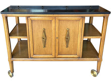 Load image into Gallery viewer, 40&quot; Unfinished 2 Door Tomlinson Vintage Bar Cart #08668
