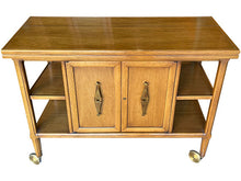 Load image into Gallery viewer, 40&quot; Unfinished 2 Door Tomlinson Vintage Bar Cart #08668

