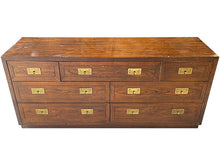 Load image into Gallery viewer, 64&quot; Unfinished 7 Drawer Henredon Vintage Dresser #08670
