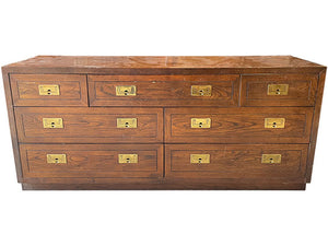 64" Unfinished 7 Drawer Henredon Vintage Dresser #08670