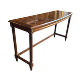 52" Finished Framed Satin Vintage Console Table #08671