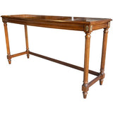 52" Finished Framed Satin Vintage Console Table #08671