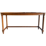 52" Finished Framed Satin Vintage Console Table #08671