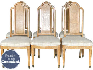 20" Unfinished Vintage Chair Set of 6 #08678