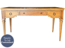 Load image into Gallery viewer, 51&quot; Unfinished 3 Drawer Vintage Console Table #08683
