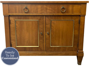 38" Unfinished 2 Door 1 Drawer Kindel Vintage Buffet #08686