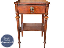 Load image into Gallery viewer, 18&quot; Unfinished 1 Drawer  Vintage Single Nightstand #08695
