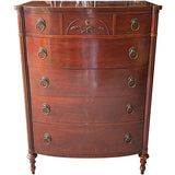 36" Unfinished 5 Drawer Vintage Tallboy #08694