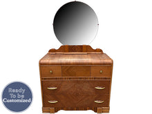 Load image into Gallery viewer, 42&quot; Unfinished 3 Drawer Vintage Dresser #08699
