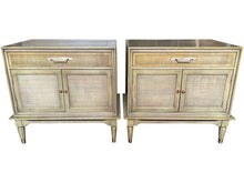 Load image into Gallery viewer, 24.5&quot; Unfinished 1 Drawer 2 Door Vintage Nightstand Set of 2 #08706
