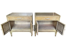 Load image into Gallery viewer, 24.5&quot; Unfinished 1 Drawer 2 Door Vintage Nightstand Set of 2 #08706
