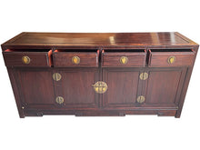 Load image into Gallery viewer, 72&quot; Unfinished 2 Door 4 Drawer Furniture Vintage Buffet #08700
