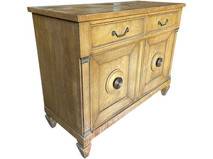 43" Unfinished 2 Door 2 Drawer Vintage Buffet #08707